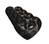 4 Pcs Car Air Fresheners Hanging Fragrance Scented Cards for SUV A black cat on a black background Car Aromatherapy Tablets Auto Interior Mirror Pendant for Bedroom Wardrobe Shoe Cabinet