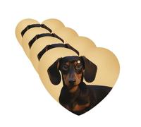 4 Pcs Car Air Fresheners Hanging Fragrance Scented Cards for SUV A cute dachshund Car Aromatherapy Tablets Auto Interior Mirror Pendant for Bedroom Wardrobe Shoe Cabinet