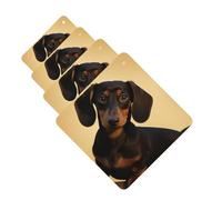 4 Pcs Car Air Fresheners Hanging Fragrance Scented Cards for SUV A cute dachshund Car Aromatherapy Tablets Auto Interior Mirror Pendant for Bedroom Wardrobe Shoe Cabinet