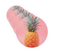 4 Pcs Car Air Fresheners Hanging Fragrance Scented Cards for SUV A Pineapple Car Aromatherapy Tablets Auto Interior Mirror Pendant for Bedroom Wardrobe Shoe Cabinet