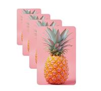 4 Pcs Car Air Fresheners Hanging Fragrance Scented Cards for SUV A Pineapple Car Aromatherapy Tablets Auto Interior Mirror Pendant for Bedroom Wardrobe Shoe Cabinet
