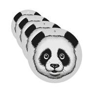 4 Pcs Car Air Fresheners Hanging Fragrance Scented Cards for SUV Anime Panda Face Car Aromatherapy Tablets Auto Interior Mirror Pendant for Bedroom Wardrobe Shoe Cabinet