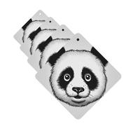 4 Pcs Car Air Fresheners Hanging Fragrance Scented Cards for SUV Anime Panda Face Car Aromatherapy Tablets Auto Interior Mirror Pendant for Bedroom Wardrobe Shoe Cabinet