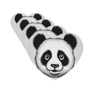 4 Pcs Car Air Fresheners Hanging Fragrance Scented Cards for SUV Anime Panda Face Car Aromatherapy Tablets Auto Interior Mirror Pendant for Bedroom Wardrobe Shoe Cabinet