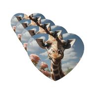 4 Pcs Car Air Fresheners Hanging Fragrance Scented Cards for SUV Beautiful Giraffe Car Aromatherapy Tablets Auto Interior Mirror Pendant for Bedroom Wardrobe Shoe Cabinet