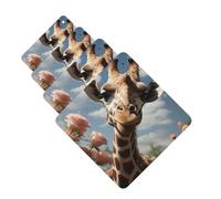 4 Pcs Car Air Fresheners Hanging Fragrance Scented Cards for SUV Beautiful Giraffe Car Aromatherapy Tablets Auto Interior Mirror Pendant for Bedroom Wardrobe Shoe Cabinet
