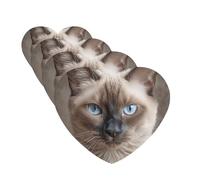 4 Pcs Car Air Fresheners Hanging Fragrance Scented Cards for SUV Beautiful Siamese Cat Car Aromatherapy Tablets Auto Interior Mirror Pendant for Bedroom Wardrobe Shoe Cabinet