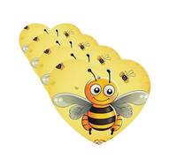 4 Pcs Car Air Fresheners Hanging Fragrance Scented Cards for SUV Bee on the square Car Aromatherapy Tablets Auto Interior Mirror Pendant for Bedroom Wardrobe Shoe Cabinet