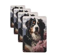 4 Pcs Car Air Fresheners Hanging Fragrance Scented Cards for SUV Bernese Mountain Dog Car Aromatherapy Tablets Auto Interior Mirror Pendant for Bedroom Wardrobe Shoe Cabinet