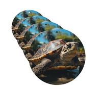 4 Pcs Car Air Fresheners Hanging Fragrance Scented Cards for SUV Big turtle and palm trees Car Aromatherapy Tablets Auto Interior Mirror Pendant for Bedroom Wardrobe Shoe Cabinet