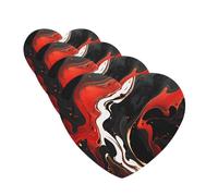 4 Pcs Car Air Fresheners Hanging Fragrance Scented Cards for SUV black and red marble Car Aromatherapy Tablets Auto Interior Mirror Pendant for Bedroom Wardrobe Shoe Cabinet
