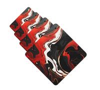 4 Pcs Car Air Fresheners Hanging Fragrance Scented Cards for SUV black and red marble Car Aromatherapy Tablets Auto Interior Mirror Pendant for Bedroom Wardrobe Shoe Cabinet