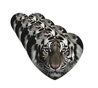 4 Pcs Car Air Fresheners Hanging Fragrance Scented Cards for SUV Black and White Tiger Car Aromatherapy Tablets Auto Interior Mirror Pendant for Bedroom Wardrobe Shoe Cabinet