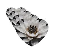 4 Pcs Car Air Fresheners Hanging Fragrance Scented Cards for SUV Black and White Water Lily Car Aromatherapy Tablets Auto Interior Mirror Pendant for Bedroom Wardrobe Shoe Cabinet