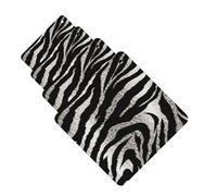 4 Pcs Car Air Fresheners Hanging Fragrance Scented Cards for SUV Black and white zebra print Car Aromatherapy Tablets Auto Interior Mirror Pendant for Bedroom Wardrobe Shoe Cabinet