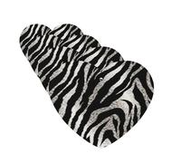 4 Pcs Car Air Fresheners Hanging Fragrance Scented Cards for SUV Black and white zebra print Car Aromatherapy Tablets Auto Interior Mirror Pendant for Bedroom Wardrobe Shoe Cabinet