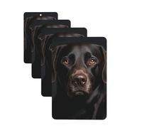 4 Pcs Car Air Fresheners Hanging Fragrance Scented Cards for SUV Black Lab Dog Car Aromatherapy Tablets Auto Interior Mirror Pendant for Bedroom Wardrobe Shoe Cabinet