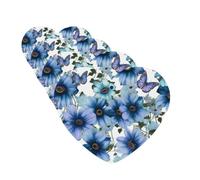 4 Pcs Car Air Fresheners Hanging Fragrance Scented Cards for SUV Blooming blue daisy Car Aromatherapy Tablets Auto Interior Mirror Pendant for Bedroom Wardrobe Shoe Cabinet