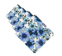 4 Pcs Car Air Fresheners Hanging Fragrance Scented Cards for SUV Blooming blue daisy Car Aromatherapy Tablets Auto Interior Mirror Pendant for Bedroom Wardrobe Shoe Cabinet