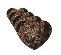 4 Pcs Car Air Fresheners Hanging Fragrance Scented Cards for SUV Brown Leopard Image Car Aromatherapy Tablets Auto Interior Mirror Pendant for Bedroom Wardrobe Shoe Cabinet