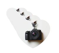 4 Pcs Car Air Fresheners Hanging Fragrance Scented Cards for SUV Camera hanging on white wall Car Aromatherapy Tablets Auto Interior Mirror Pendant for Bedroom Wardrobe Shoe Cabinet