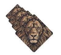 4 Pcs Car Air Fresheners Hanging Fragrance Scented Cards for SUV Cartoon Lion Car Aromatherapy Tablets Auto Interior Mirror Pendant for Bedroom Wardrobe Shoe Cabinet
