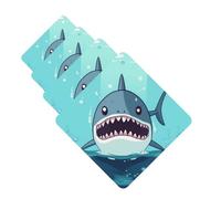 4 Pcs Car Air Fresheners Hanging Fragrance Scented Cards for SUV Cartoon shark floating in water Car Aromatherapy Tablets Auto Interior Mirror Pendant for Bedroom Wardrobe Shoe Cabinet
