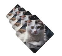 4 Pcs Car Air Fresheners Hanging Fragrance Scented Cards for SUV Cat on Mattress Car Aromatherapy Tablets Auto Interior Mirror Pendant for Bedroom Wardrobe Shoe Cabinet