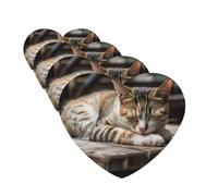 4 Pcs Car Air Fresheners Hanging Fragrance Scented Cards for SUV Cat Sleeping Car Aromatherapy Tablets Auto Interior Mirror Pendant for Bedroom Wardrobe Shoe Cabinet