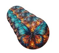 4 Pcs Car Air Fresheners Hanging Fragrance Scented Cards for SUV Color butterfly background Car Aromatherapy Tablets Auto Interior Mirror Pendant for Bedroom Wardrobe Shoe Cabinet