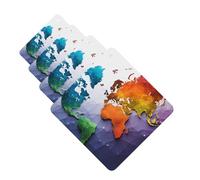 4 Pcs Car Air Fresheners Hanging Fragrance Scented Cards for SUV Color world map Car Aromatherapy Tablets Auto Interior Mirror Pendant for Bedroom Wardrobe Shoe Cabinet