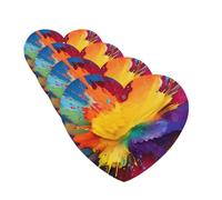 4 Pcs Car Air Fresheners Hanging Fragrance Scented Cards for SUV Colorful Paint Splatter Art Car Aromatherapy Tablets Auto Interior Mirror Pendant for Bedroom Wardrobe Shoe Cabinet