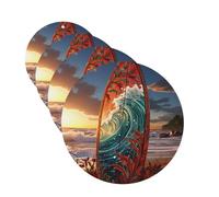 4 Pcs Car Air Fresheners Hanging Fragrance Scented Cards for SUV Colorful surfboard Car Aromatherapy Tablets Auto Interior Mirror Pendant for Bedroom Wardrobe Shoe Cabinet
