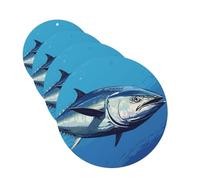 4 Pcs Car Air Fresheners Hanging Fragrance Scented Cards for SUV Colorful Tuna Car Aromatherapy Tablets Auto Interior Mirror Pendant for Bedroom Wardrobe Shoe Cabinet