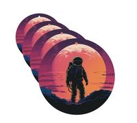 4 Pcs Car Air Fresheners Hanging Fragrance Scented Cards for SUV Cool Astronaut Car Aromatherapy Tablets Auto Interior Mirror Pendant for Bedroom Wardrobe Shoe Cabinet