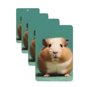 4 Pcs Car Air Fresheners Hanging Fragrance Scented Cards for SUV Cute and weird hamster Car Aromatherapy Tablets Auto Interior Mirror Pendant for Bedroom Wardrobe Shoe Cabinet