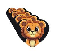 4 Pcs Car Air Fresheners Hanging Fragrance Scented Cards for SUV Cute cartoon lion Car Aromatherapy Tablets Auto Interior Mirror Pendant for Bedroom Wardrobe Shoe Cabinet