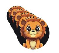 4 Pcs Car Air Fresheners Hanging Fragrance Scented Cards for SUV Cute cartoon lion Car Aromatherapy Tablets Auto Interior Mirror Pendant for Bedroom Wardrobe Shoe Cabinet
