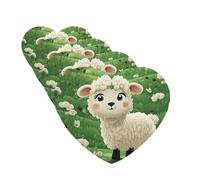 4 Pcs Car Air Fresheners Hanging Fragrance Scented Cards for SUV Cute Cartoon Sheep Car Aromatherapy Tablets Auto Interior Mirror Pendant for Bedroom Wardrobe Shoe Cabinet
