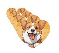 4 Pcs Car Air Fresheners Hanging Fragrance Scented Cards for SUV Cute corgi dog Car Aromatherapy Tablets Auto Interior Mirror Pendant for Bedroom Wardrobe Shoe Cabinet