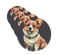 4 Pcs Car Air Fresheners Hanging Fragrance Scented Cards for SUV Cute corgi dog illustration Car Aromatherapy Tablets Auto Interior Mirror Pendant for Bedroom Wardrobe Shoe Cabinet