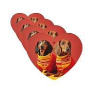 4 Pcs Car Air Fresheners Hanging Fragrance Scented Cards for SUV Cute dachshund Car Aromatherapy Tablets Auto Interior Mirror Pendant for Bedroom Wardrobe Shoe Cabinet