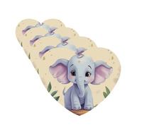 4 Pcs Car Air Fresheners Hanging Fragrance Scented Cards for SUV Cute elephant Car Aromatherapy Tablets Auto Interior Mirror Pendant for Bedroom Wardrobe Shoe Cabinet