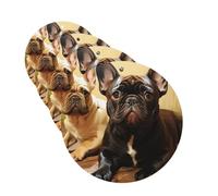 4 Pcs Car Air Fresheners Hanging Fragrance Scented Cards for SUV Cute French Bulldog Graphics Car Aromatherapy Tablets Auto Interior Mirror Pendant for Bedroom Wardrobe Shoe Cabinet