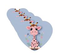 4 Pcs Car Air Fresheners Hanging Fragrance Scented Cards for SUV Cute Giraffe Car Aromatherapy Tablets Auto Interior Mirror Pendant for Bedroom Wardrobe Shoe Cabinet