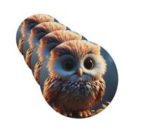 4 Pcs Car Air Fresheners Hanging Fragrance Scented Cards for SUV Cute owl Car Aromatherapy Tablets Auto Interior Mirror Pendant for Bedroom Wardrobe Shoe Cabinet