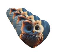 4 Pcs Car Air Fresheners Hanging Fragrance Scented Cards for SUV Cute owl Car Aromatherapy Tablets Auto Interior Mirror Pendant for Bedroom Wardrobe Shoe Cabinet