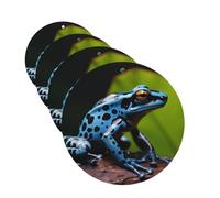 4 Pcs Car Air Fresheners Hanging Fragrance Scented Cards for SUV Dart Frog Blue Car Aromatherapy Tablets Auto Interior Mirror Pendant for Bedroom Wardrobe Shoe Cabinet