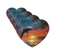 4 Pcs Car Air Fresheners Hanging Fragrance Scented Cards for SUV Dolphins and Palm Trees Car Aromatherapy Tablets Auto Interior Mirror Pendant for Bedroom Wardrobe Shoe Cabinet