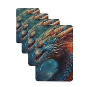 4 Pcs Car Air Fresheners Hanging Fragrance Scented Cards for SUV Dragon art Car Aromatherapy Tablets Auto Interior Mirror Pendant for Bedroom Wardrobe Shoe Cabinet